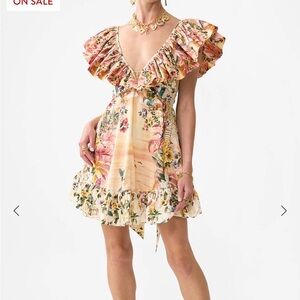 Camilla Multicolor Welcome to the white Lotus Mini Dress. New in bag with tags.